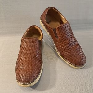 J&M Men's Slip On Loafers Brown Size‎ 12 M Sheepskin